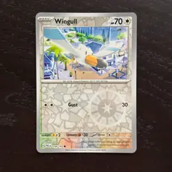 Wingull 158/193 Pokemon Paldea Evolved SV02 Reverse Holo Common Card NM - Image 1