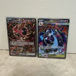 Mega Charizard X GX & Oricorio EX Holo Pokemon Cards Lot - 2 GX Cards English - Image 1