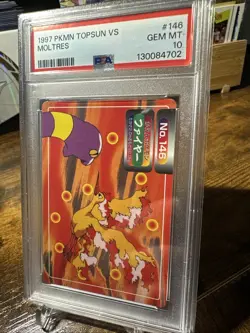 1997 Pokemon Topsun VS #146 Moltres PSA 10 - Image 2