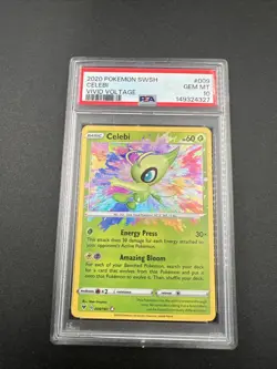 Pokemon 2020 Celebi 009/185, SWSH Vivid Voltage, PSA 10 GEM MINT - Image 1