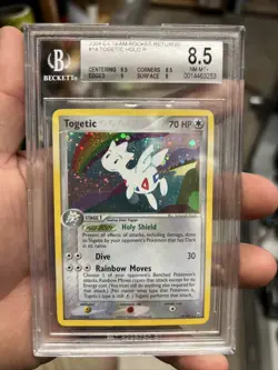 BGS 8.5 Togetic 14/109 Rare Holo Pokemon EX Team Rocket Returns - Image 1