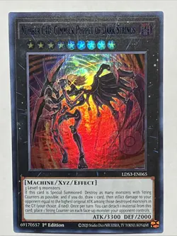 Yugioh Number C40: Gimmick Puppet of Dark Strings Ultra Rare Blue LDS3 - Image 1