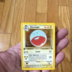 Pokemon Electrode Jungle Holo Rare 1st Edition 90 HP 02/64 English Card - Image 1