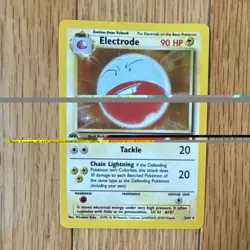 Pokemon Electrode Jungle Holo Rare 1st Edition 90 HP 02/64 English Card - Image 2