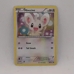 Pokemon TCG Minccino Black Star Promos Holo Card BW13 NM-LP+ WITH SWIRL 🌀 - Image 1