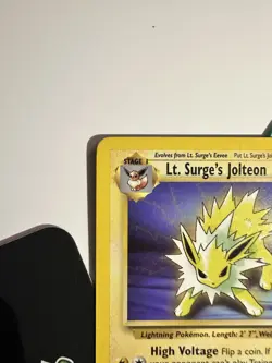 Lt. Surge's Jolteon 28/132, Gym Challenge, Pokemon TCG, Unlimited 2000, WOTC, NM - Image 2