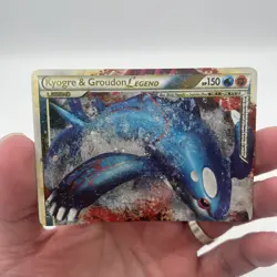 Pokemon Kyogre & Groudon Legend Set 87 88 Holo HGSS Undaunted Light Ring Ding - Image 2