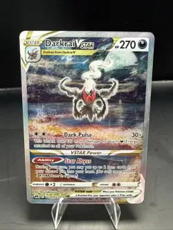 Pokemon Darkrai VSTAR GG50/GG70 Crown Zenith Ultra Rare Full Art Holo LP - Image 2