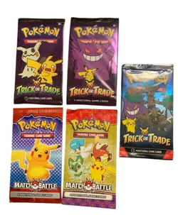 Pokemon/ Mini Booster Packs McDonald's & Trick Or Trade 2021-2024 -5 Packs Total - Image 3