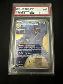 2025 POKEMON DESTINED RIVALS ILLUSTRATION RARE #198 TEAM ROCKETS ORBEETLE PSA 9 - Image 1