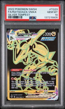 Rayquaza VMAX TG29 PSA 10 Gem Mint - Pokemon Silver Tempest Full Art Secret 💎 - Image 1