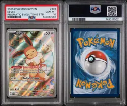 2025 Pokemon Prismatic Evolutions EEVEE #173 Black Star ETB Promo PSA 10 - Image 3