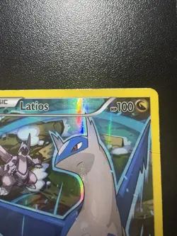 Pokemon TCG Latios XY79 XY Black Star Promo Full Art Ultra Rare Holo Heavy Play - Image 4
