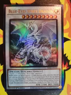 Yugioh - 1x Blue-Eyes Spirit Dragon RA02-EN030 Prismatic Ultimate Rare 1st Ed NM - Image 1