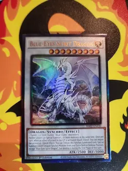 Yugioh - 1x Blue-Eyes Spirit Dragon RA02-EN030 Prismatic Ultimate Rare 1st Ed NM - Image 3