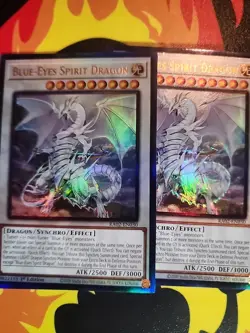 Yugioh - 1x Blue-Eyes Spirit Dragon RA02-EN030 Prismatic Ultimate Rare 1st Ed NM - Image 5