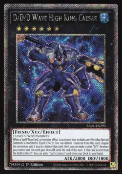 D/D/D Wave High King Caesar - RA04-EN290 - Platinum Secret Rare - Yugioh - Image 1