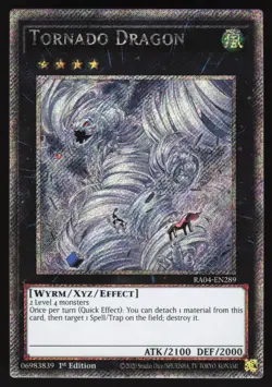 Tornado Dragon - RA04-EN289 - Platinum Secret Rare - 1st Edition Yugioh - Image 1