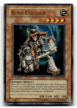 Bone Crusher CRMS-EN083 1st Edition Ultra Rare Crimson Crisis LP - Image 1