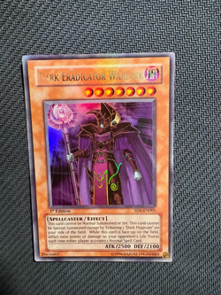 YuGiOh Dark Eradicator Warlock SD6-EN001 1st Edition Ultra Rare - Image 1