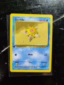 POKEMON Card BASE SET 1st Edition German STERNDU Staryu #65/102 - Image 1