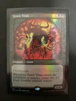 MTG Grave Titan (223) Secret Lair Drop Series Mythic Foil Card LP - Image 1