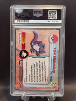 PSA 10 Nidoking 34 VINTAGE 2000 Topps Chrome Pokemon Card T.V. GEM MINT - Image 2