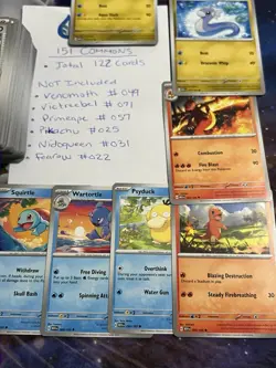 Pokemon Scarlet & Violet 151 Common Set 122 Of 128 Cards Missing 6 For Complete - Image 5