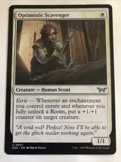 MTG Duskmourn: House of Horror Optimistic Scavenger 0021 NM - Image 1