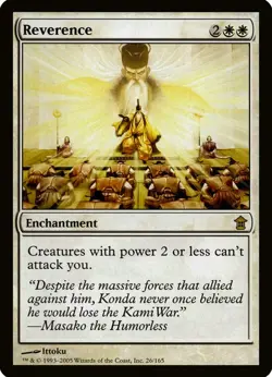 X 1 Reverence NM-M Saviors of Kamigawa 026 MTG Magic The Gathering - Image 1