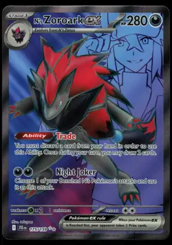 N's Zoroark ex 175/159 - Pokemon Journey Together - Ultra Rare (NM) - Image 1