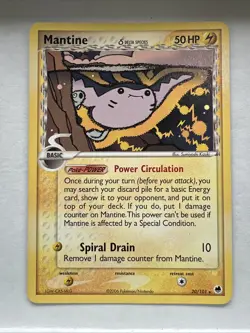 Mantine - 20/101 - Non-Holo - EX Dragon Frontiers - VLP/NM - Pokemon Card - Image 1