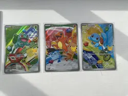 Pokemon TCG First Partner Illustration Collection Series 1 Kanto Starter Set - Image 1
