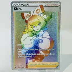 Pokemon TCG Klara Sword & Shield - Chilling Reign 217/198 Holo Secret Rare - Image 1
