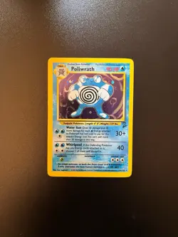 Poliwrath Holo 15/130 Base Set 2 Unlimited Holo Rare Pokemon TCG WOTC - Image 1