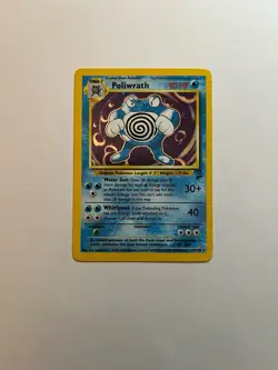 Poliwrath Holo 15/130 Base Set 2 Unlimited Holo Rare Pokemon TCG WOTC - Image 3