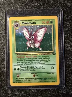 Pokemon TCG Venomoth Holo Rare 13/64 Jungle LP - Image 1