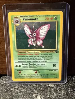 Pokemon TCG Venomoth Holo Rare 13/64 Jungle LP - Image 2