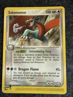 Pokemon TCG Salamence EX Dragon 19/97 Holo Rare Exclusive LP Excellent Cond 2003 - Image 1