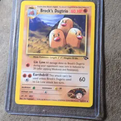 Pokemon TCG Brock's Dugtrio Gym Challenge Rare 22/132 60 HP English Wizards 2000 - Image 1