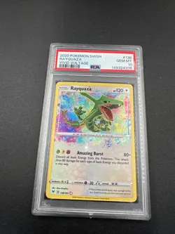 2020 POKEMON SWORD & SHIELD VIVID VOLTAGE #138 RAYQUAZA PSA 10 - Image 1