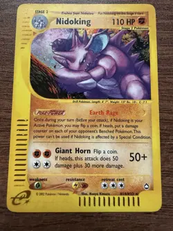 Pokemon Nidoking H18/H32 Aquapolis Holo Rare Moderately Played - Image 1