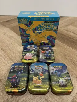 Pokemon TCG: Ascended Heroes Elite Trainer Box & Mini Tins Bundle *New & Sealed* - Image 4