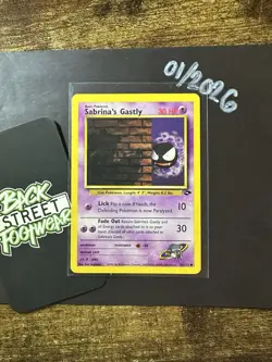 Sabrina's Gastly 96/132, Gym Challenge, Pokemon TCG, WOTC, 2000, Common, NM - Image 3