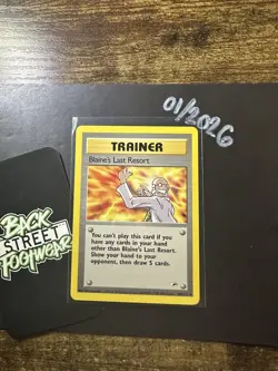 Blaine's Last Resort 105/132, Gym Heroes, Pokemon TCG, 2000, Vintage WOTC, NM - Image 3