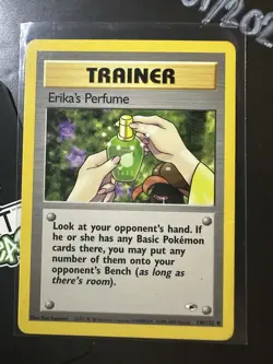 Erika's Perfume 110/132, Gym Heroes, Pokemon TCG 2000, Vintage WOTC, Trainer, NM - Image 1