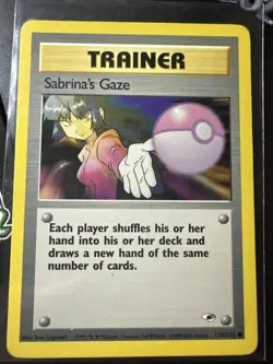 Sabrina's Gaze 125/132, Gym Heroes, Pokemon TCG, WOTC, Vintage 2000, Common, NM - Image 1