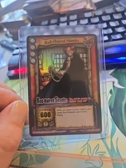 One Piece CCG Red-Haired Shanks Holographic SR 2005 Vintage English - Image 1