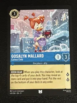 Disney Lorcana Winterspell Gosalyn Mallard - Curious Child 149/204 NM - Image 1
