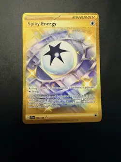 Pokemon Spiky Energy Gold Holo Card SV09 Journey Together 190/159 - Pack Fresh - Image 1